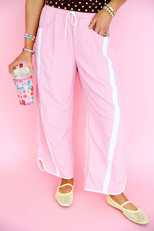 Fast Lane Pants-Light Pink