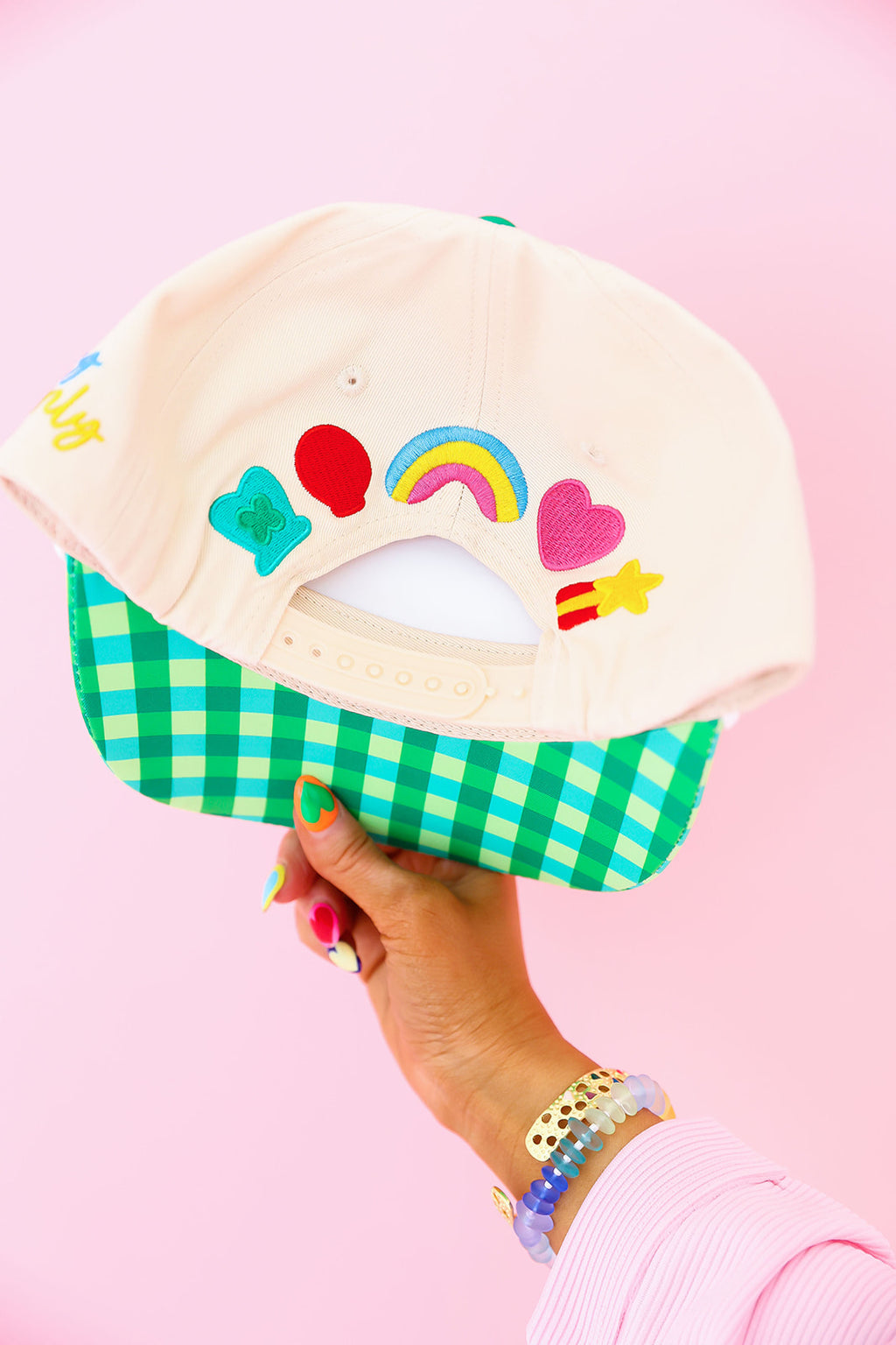 Lucky Things Are Coming Embroidered Trucker