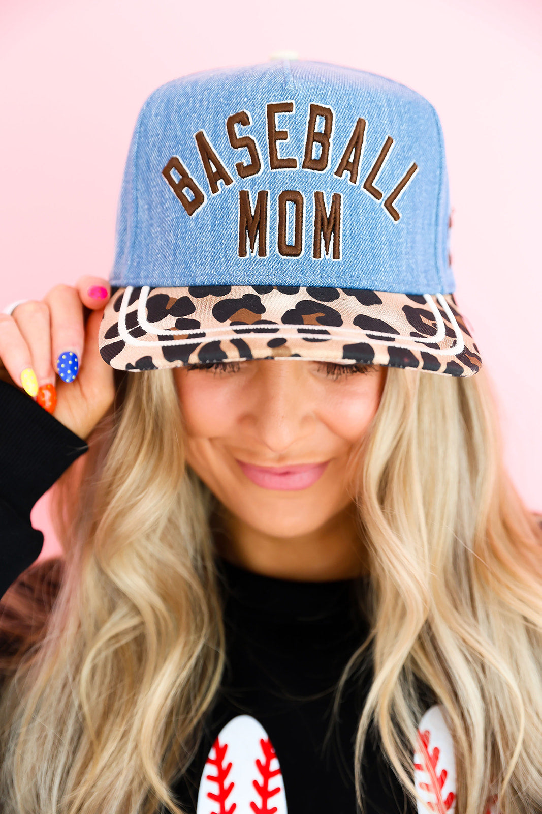Baseball Mom Denim Hat