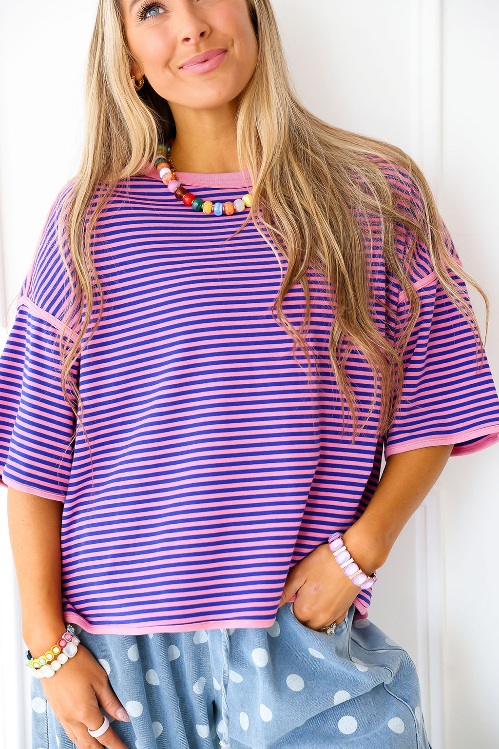 Better In Brights Stripe Top