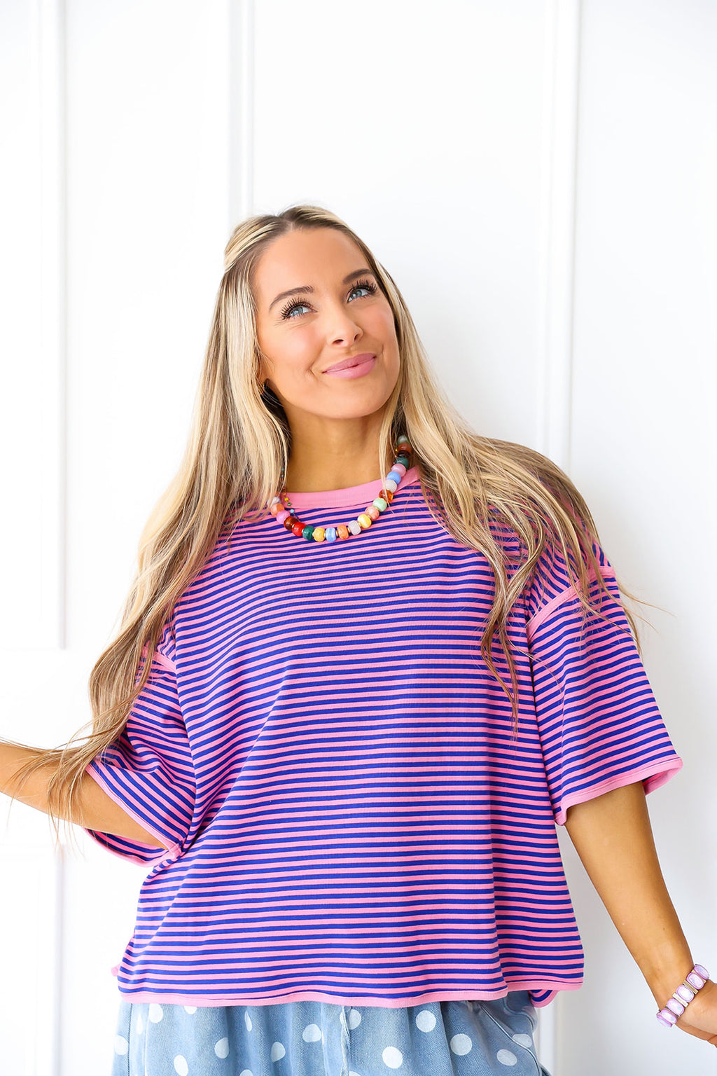 Better In Brights Stripe Top