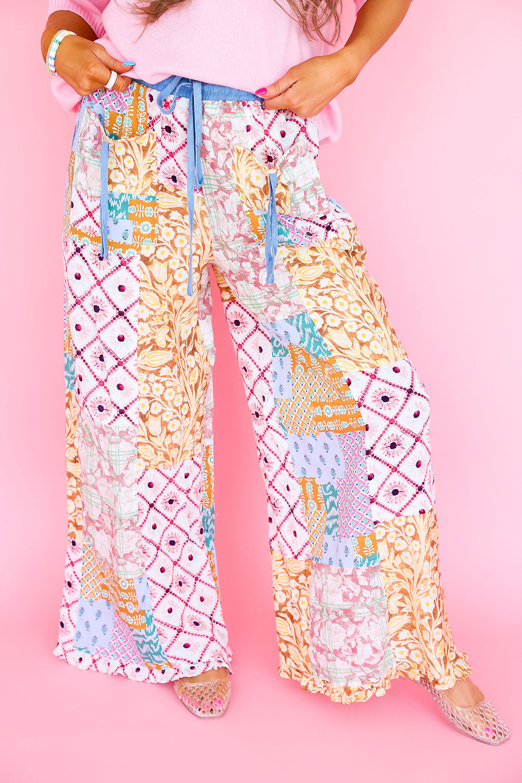 Bloom & Go Patchwork Pants
