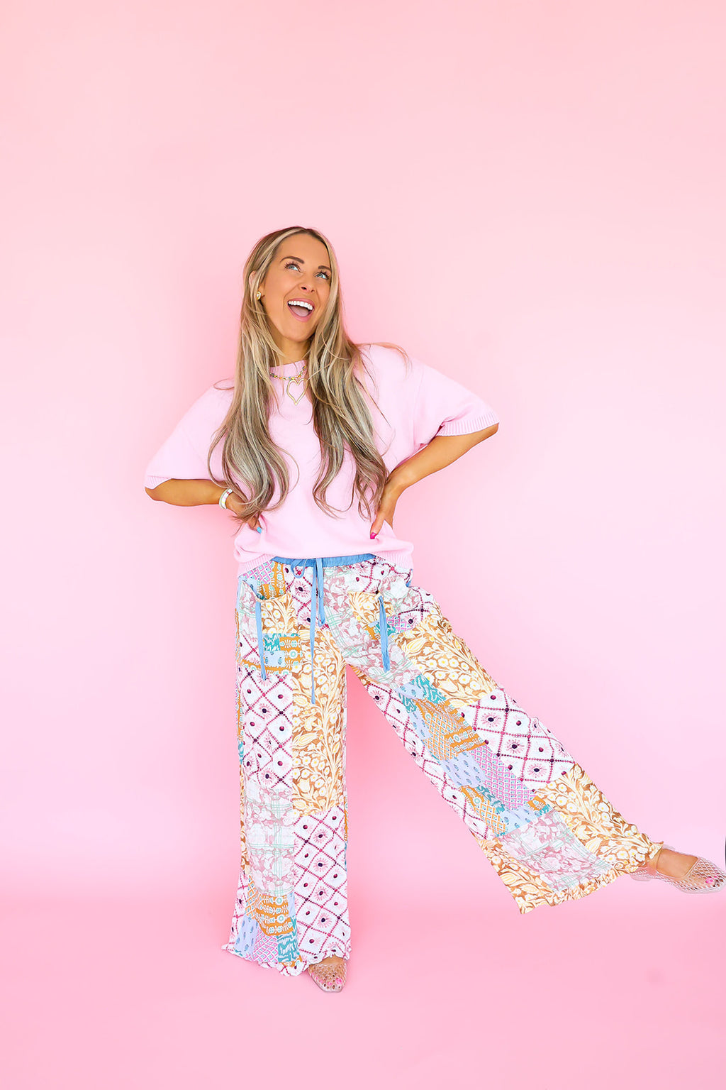Bloom & Go Patchwork Pants