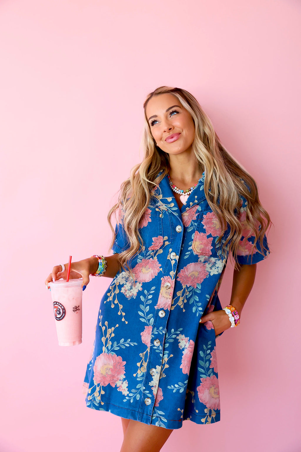 Blooming Bluebell Denim Dress