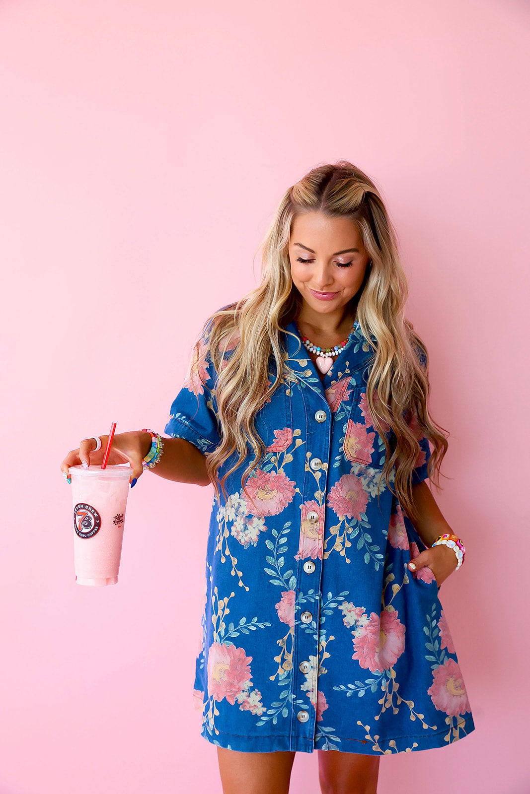 Blooming Bluebell Denim Dress