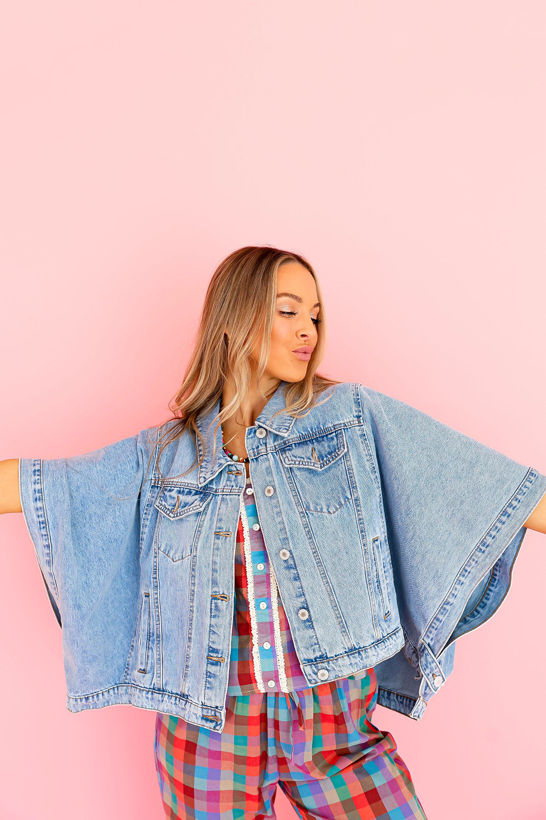 Blue Skies Cape Denim Jacket