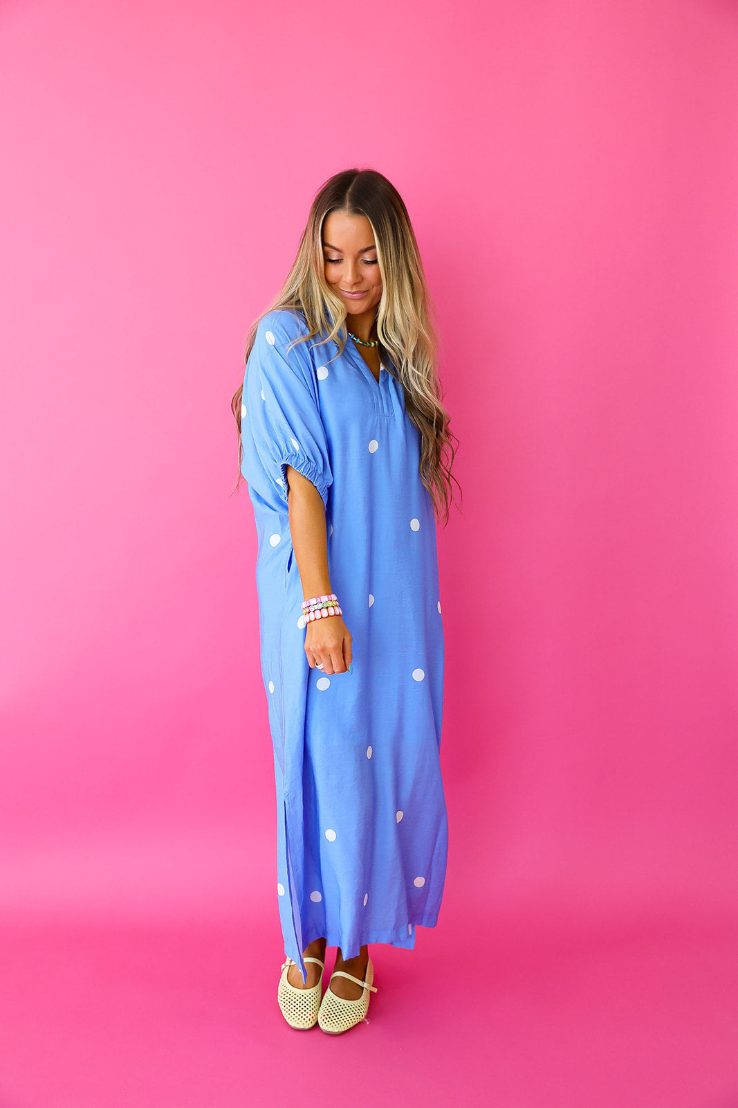 Blue Skies & Polka Dots Dress