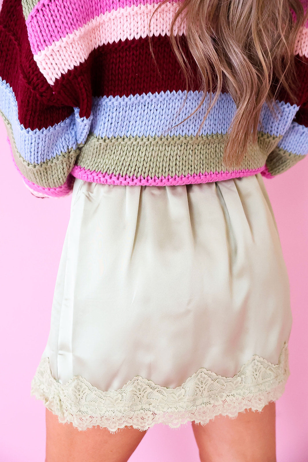 Blushing About You Skort- Matcha