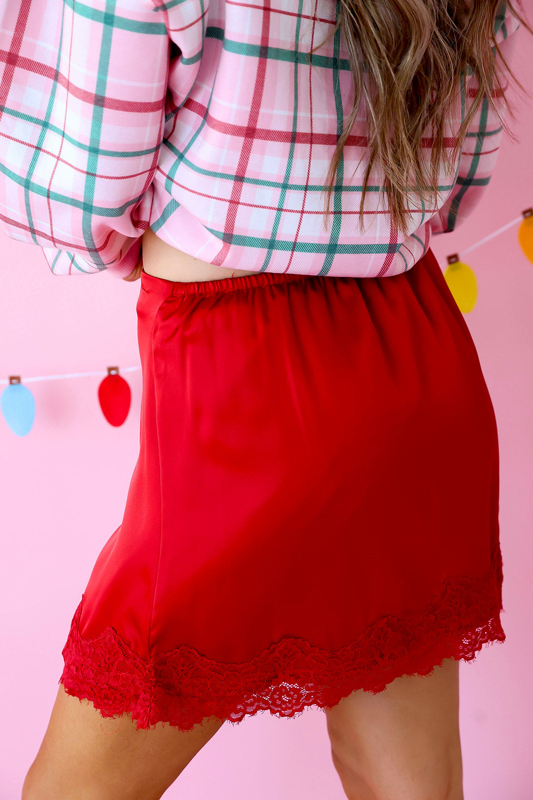 Blushing About You Skort- Red