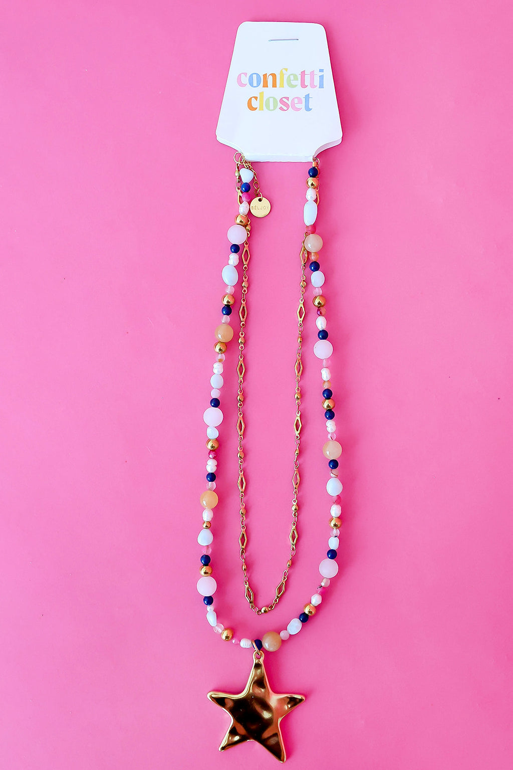 Blushing Star Layered Necklace