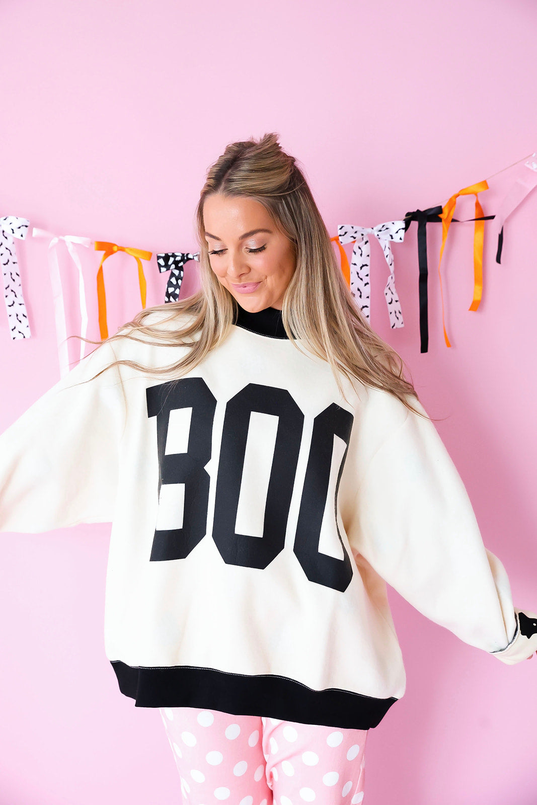 Boo Crew Reversible Mockneck