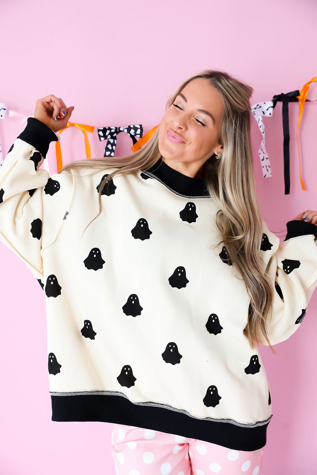 Boo Crew Reversible Mockneck