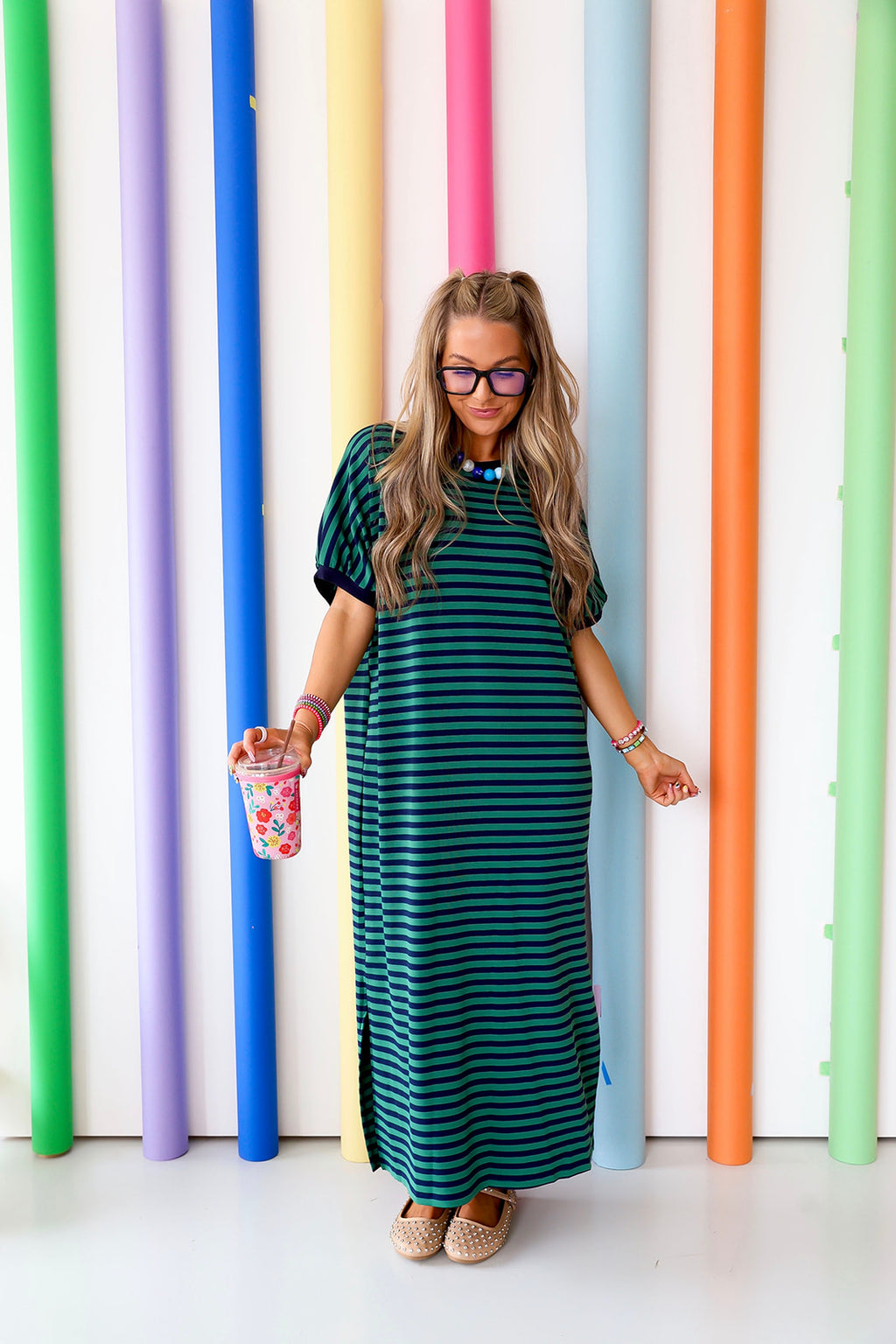 Booked All Day Stripe Dress