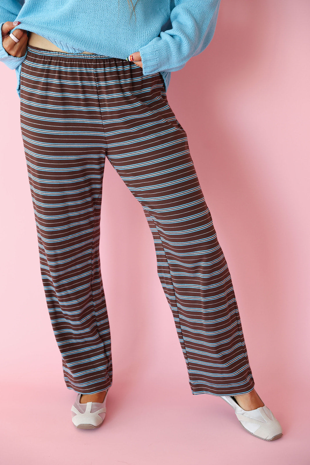 Booked Till Brunch Stripe Pants