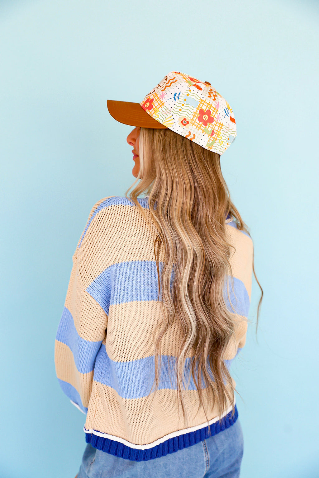 Breezy Blue Stripe Sweater