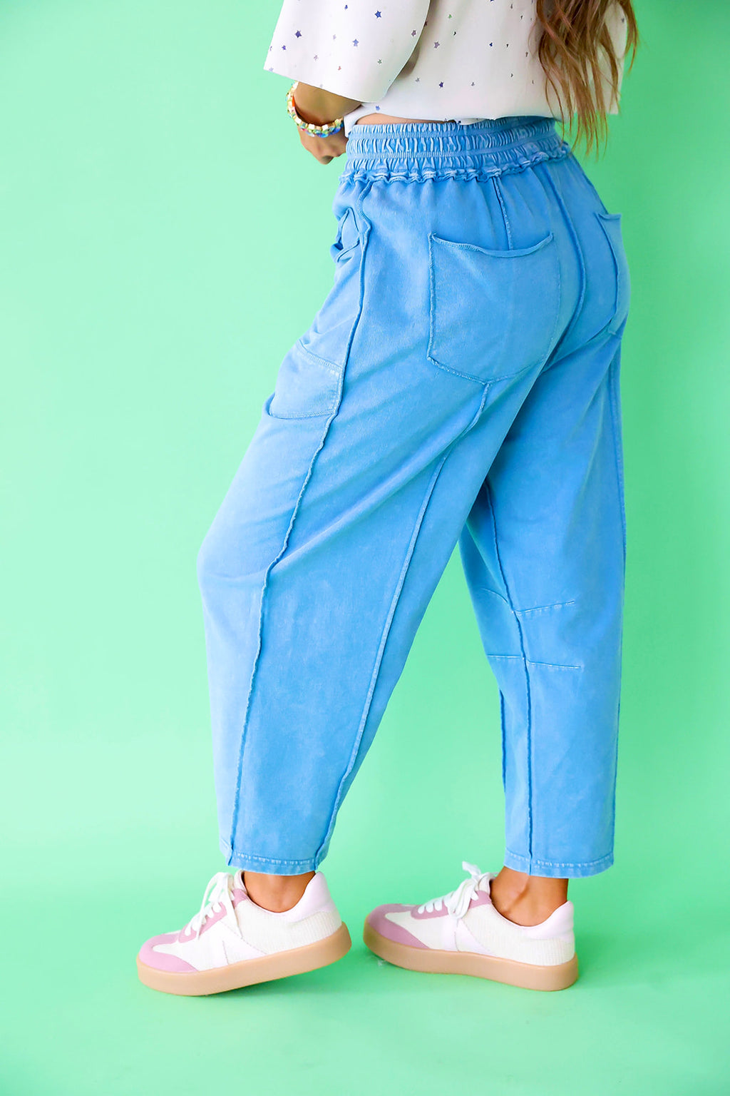 Bright Side Pants- Blue Restock