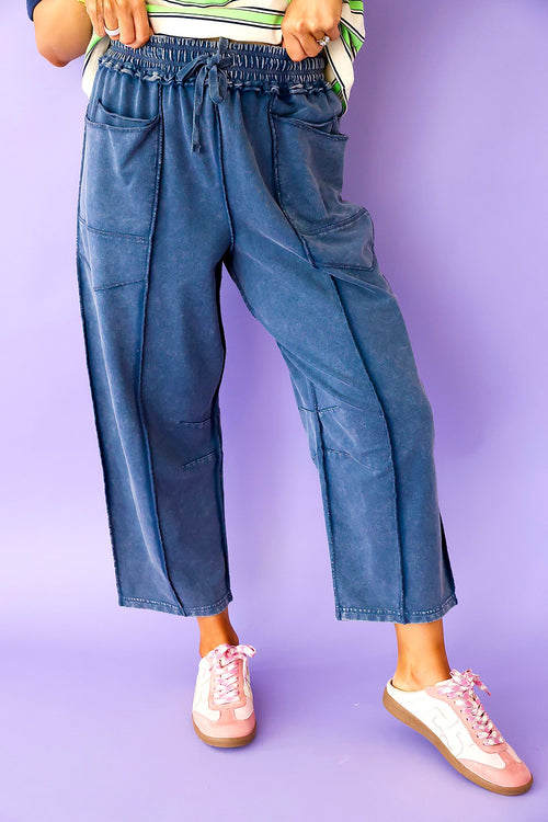 Bright Side Pants- Navy