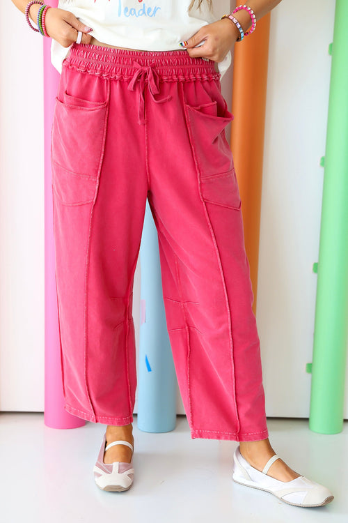 Bright Side Pants- Red
