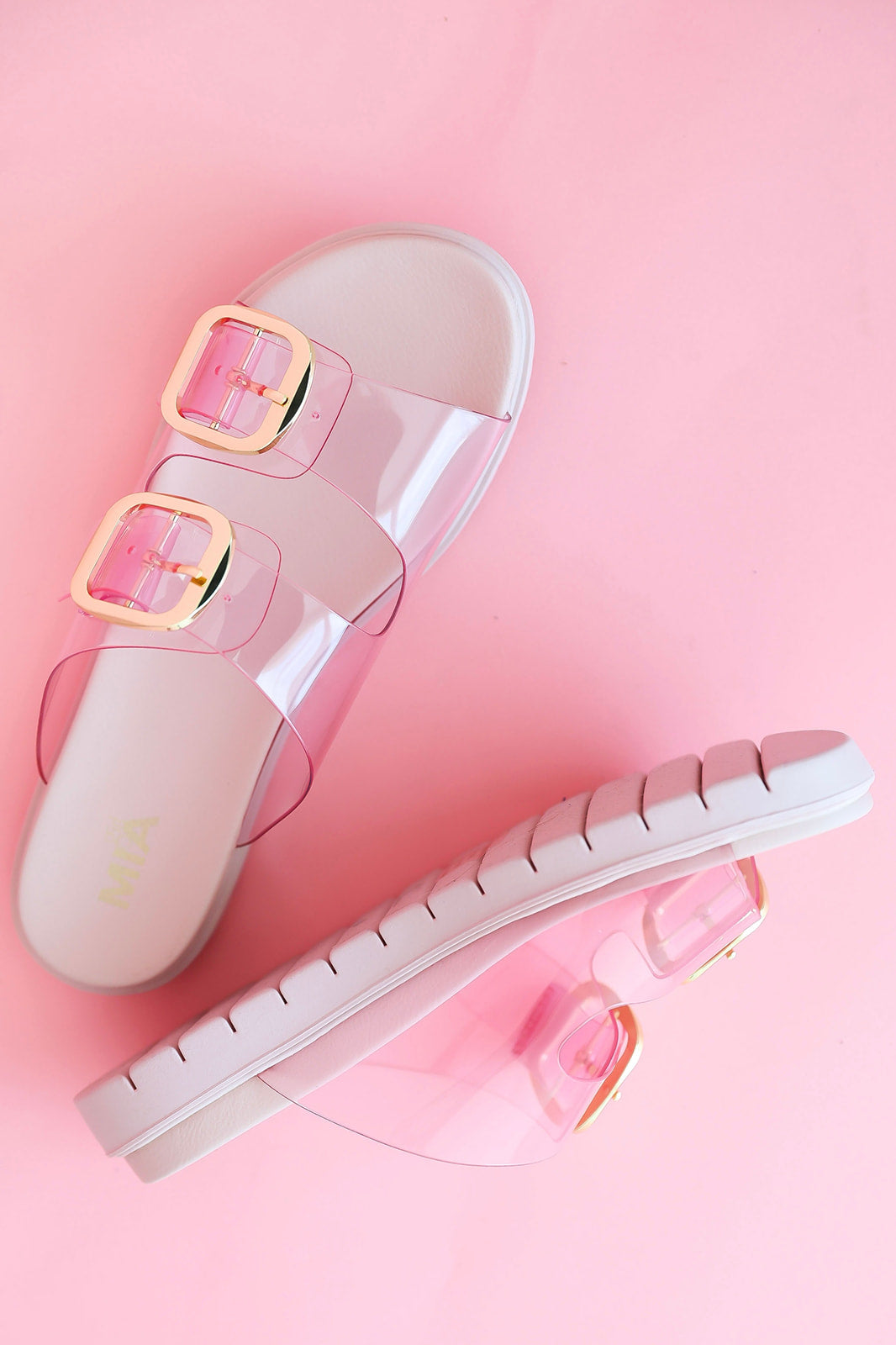 Bubblegum Buckle Slides