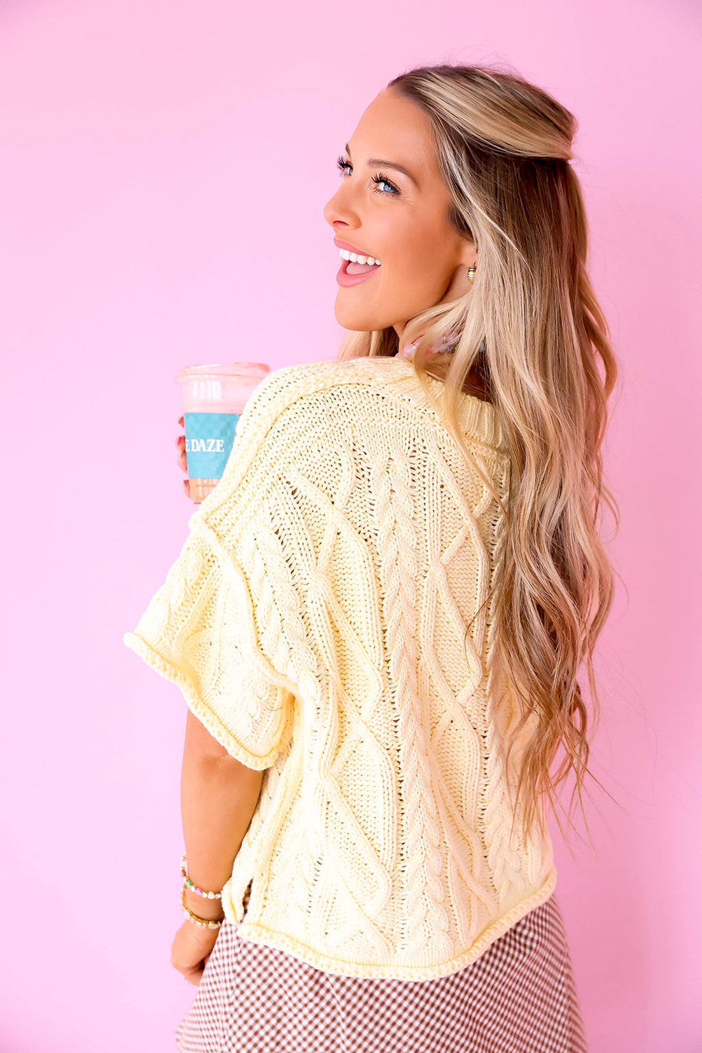 Cable Me Cute Sweater - Butter