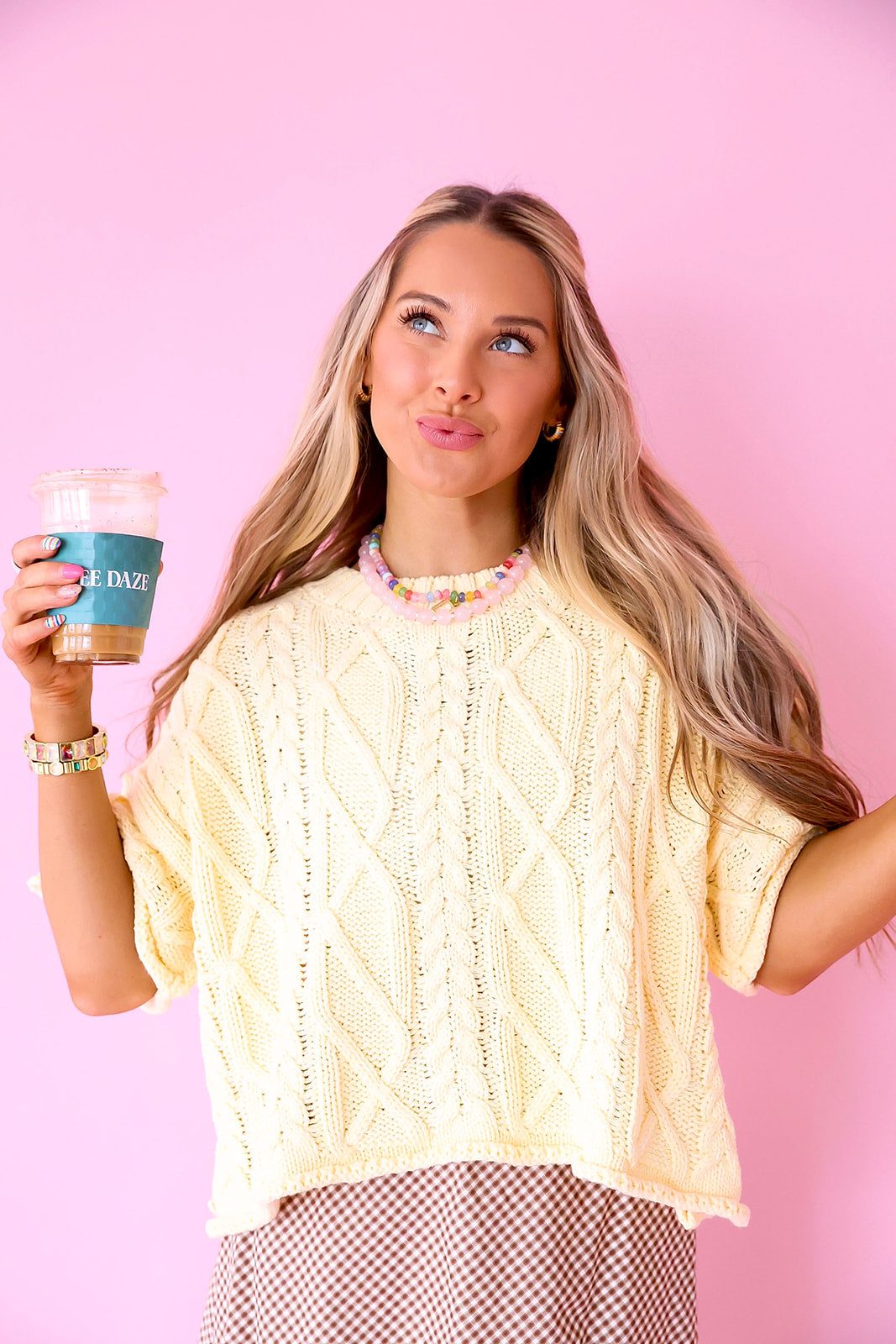 Cable Me Cute Sweater - Butter