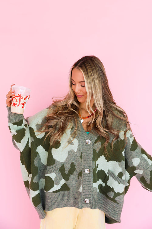Camo Cloud Cardigan