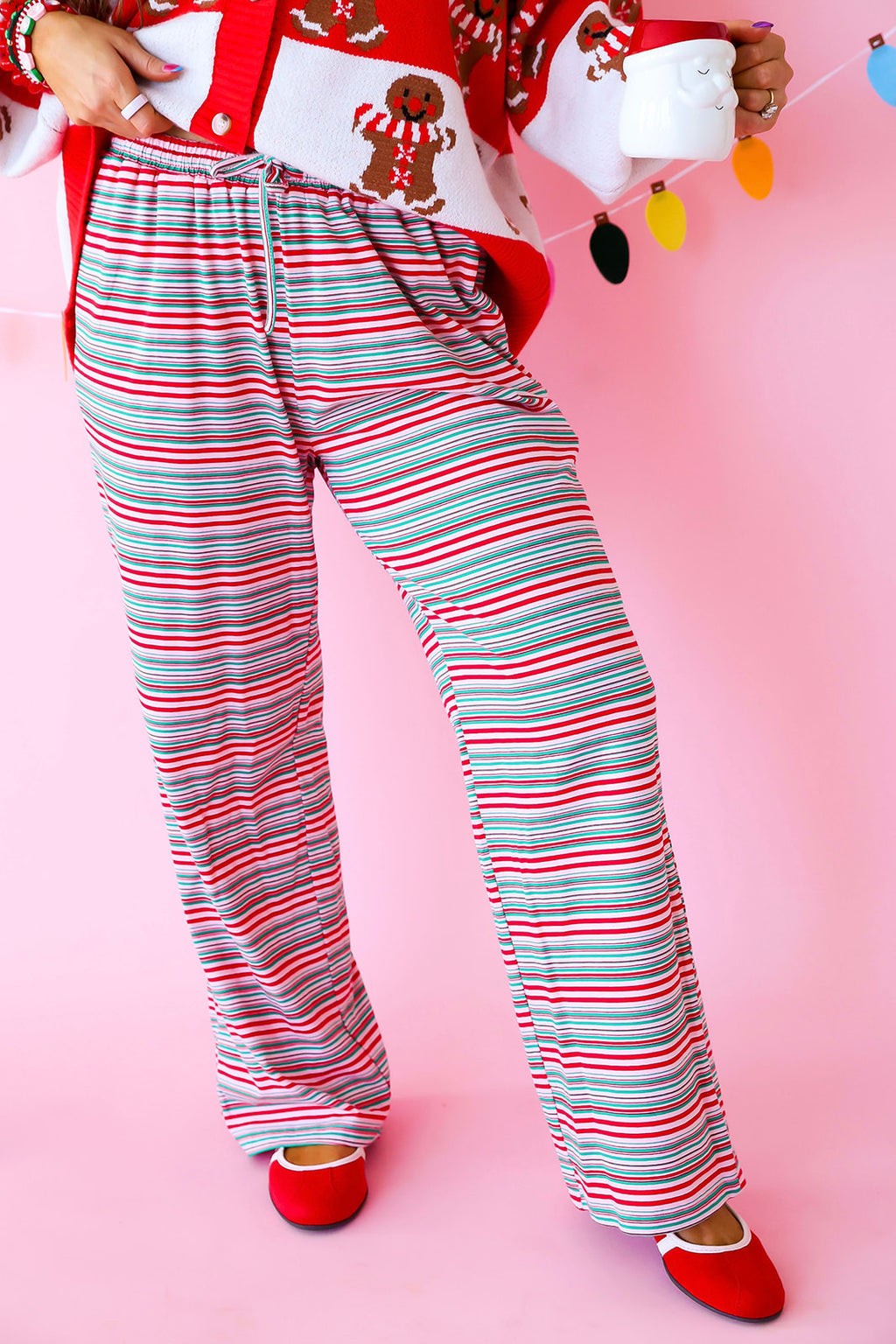 Candy Cane Wishes Stripe Pants