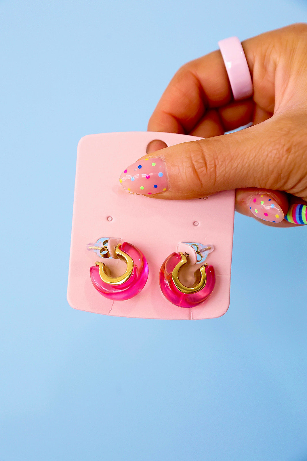 Candy Pink Hoops