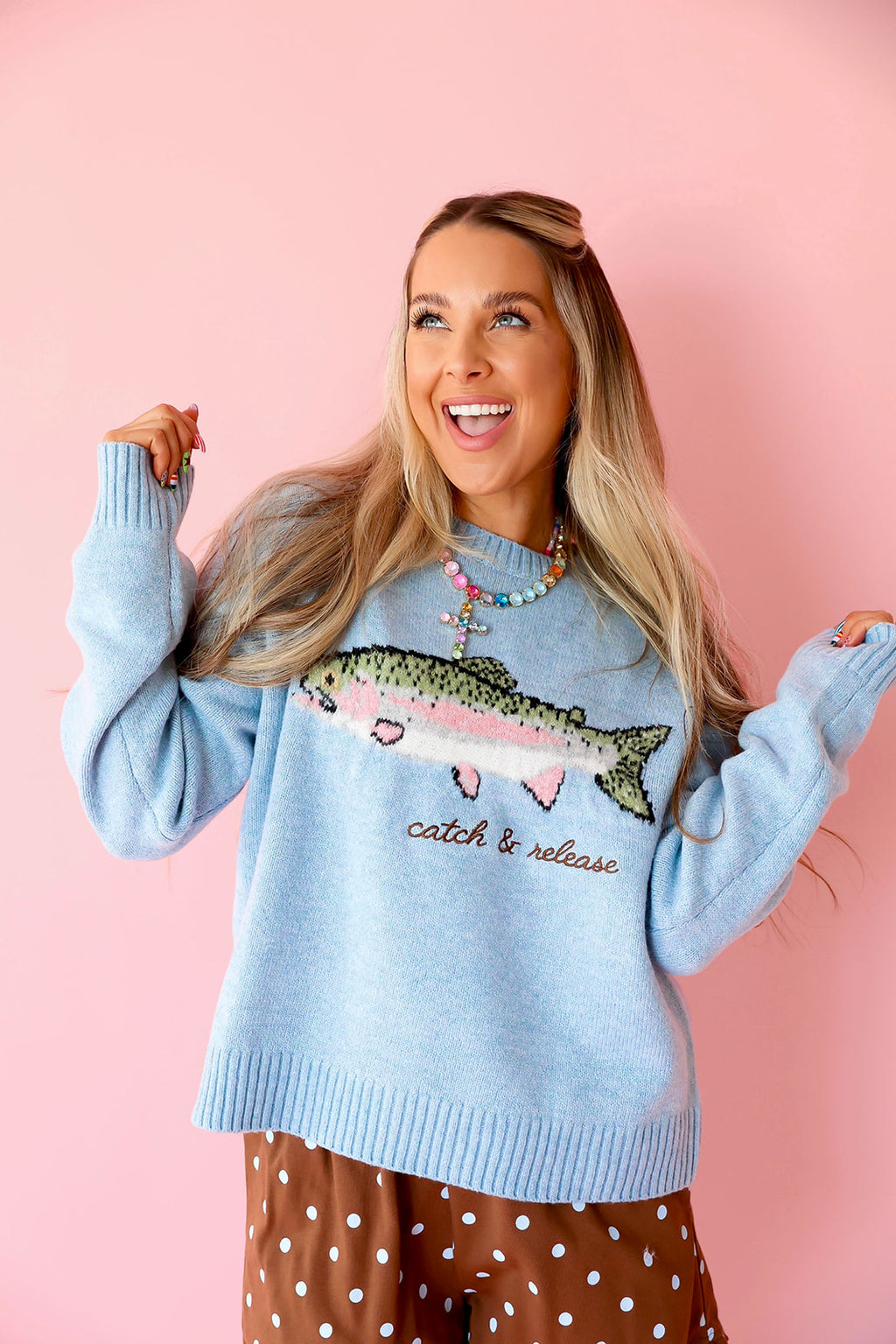 Catch & Release Sweater – Sky