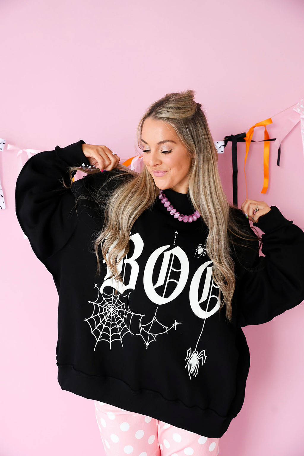 Caught In Your Web Reversible Sweatshirt