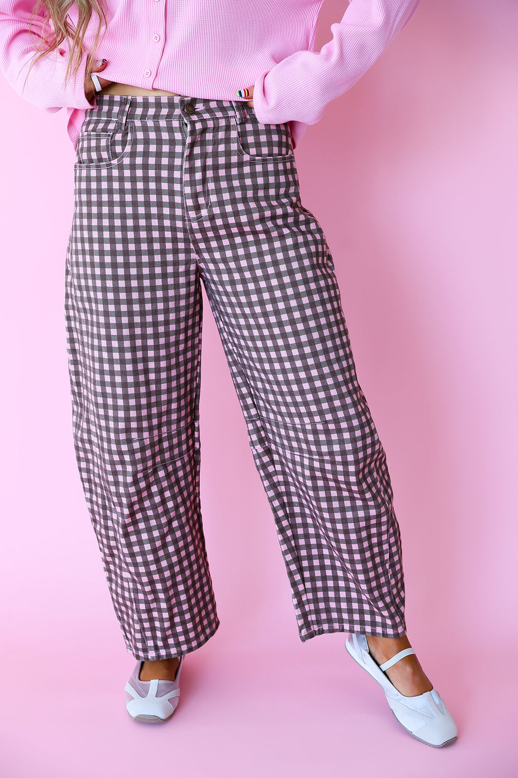 Caught My Eye Gingham Pants
