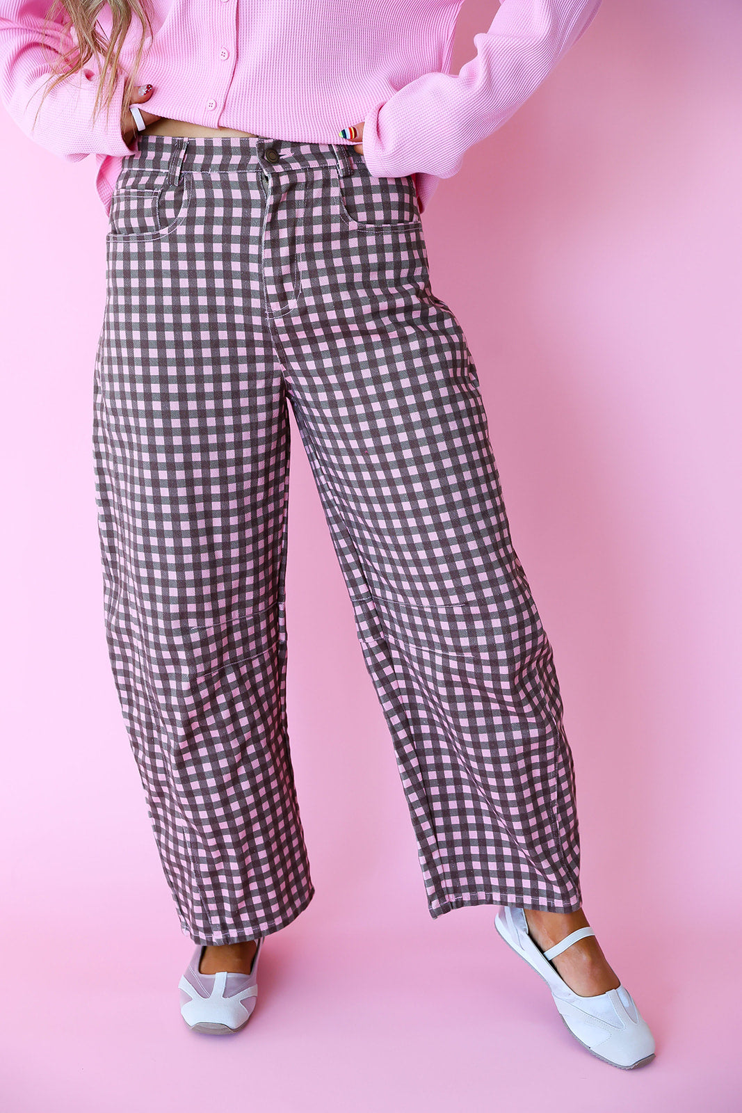 Caught My Eye Gingham Pants