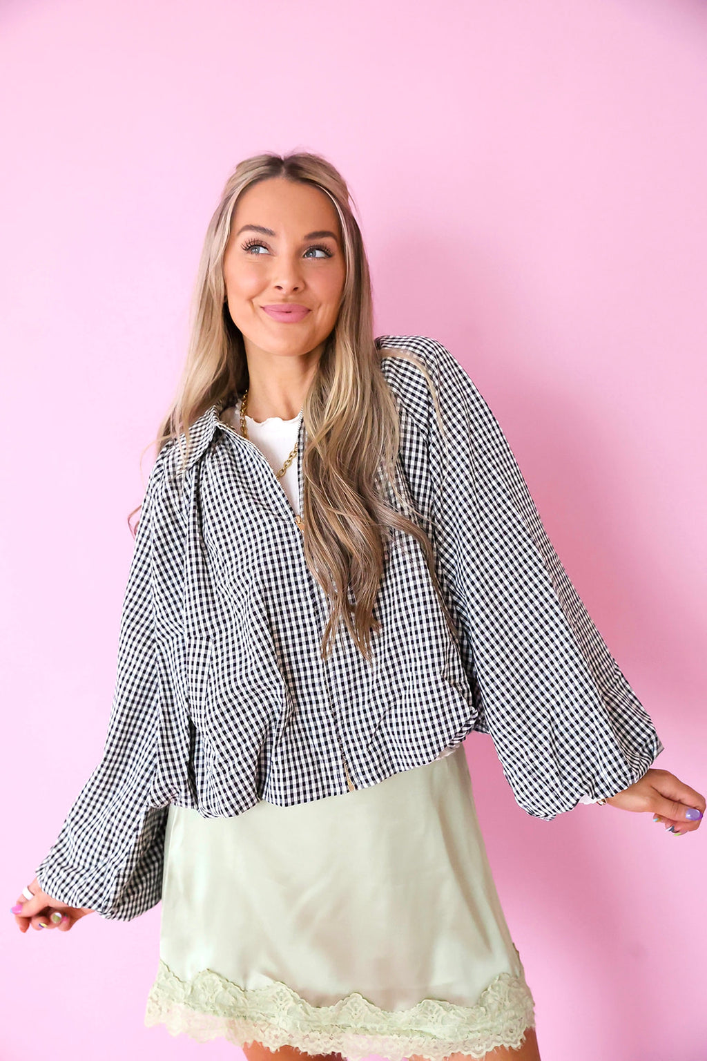 Check Please Gingham Jacket