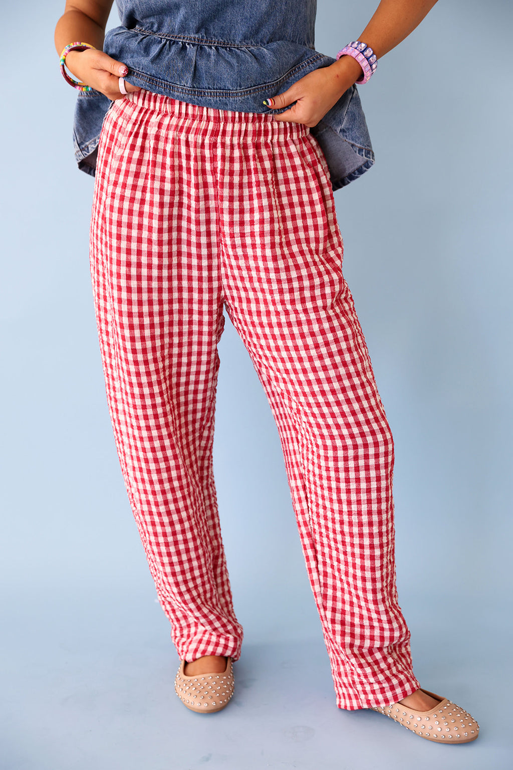 Check The Agenda Gingham Pants