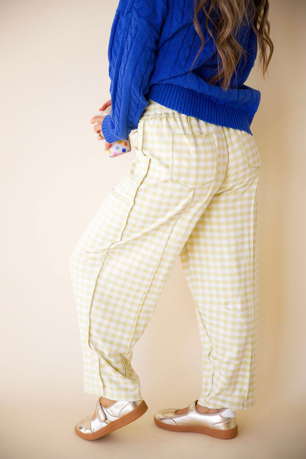 Check Your Schedule Barrel Pants-Lime