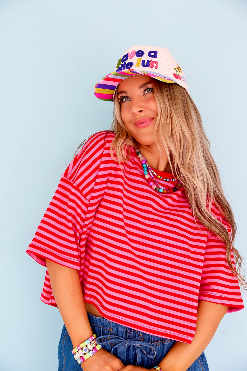 Cherry Pop Stripe Top