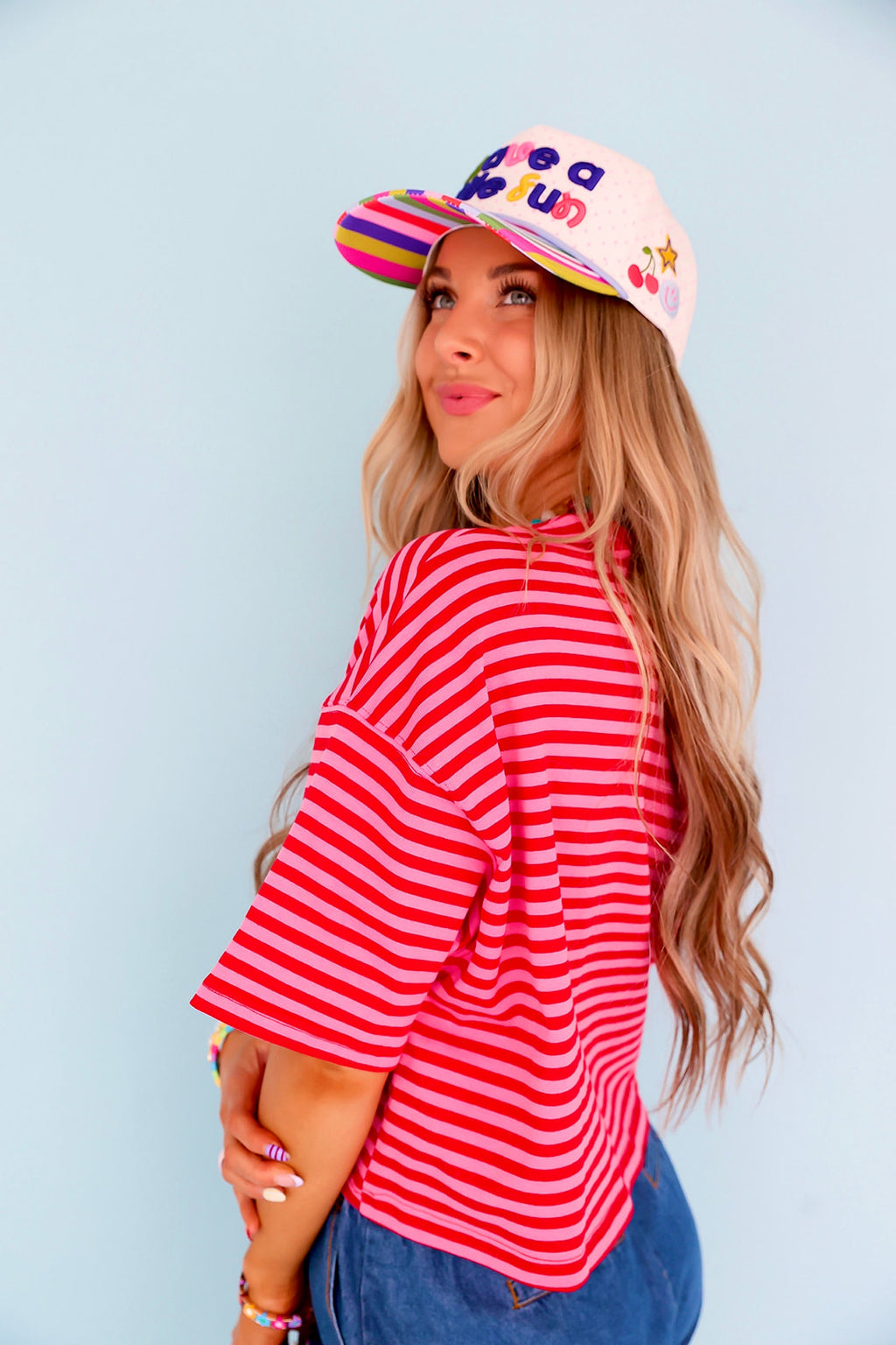 Cherry Pop Stripe Top