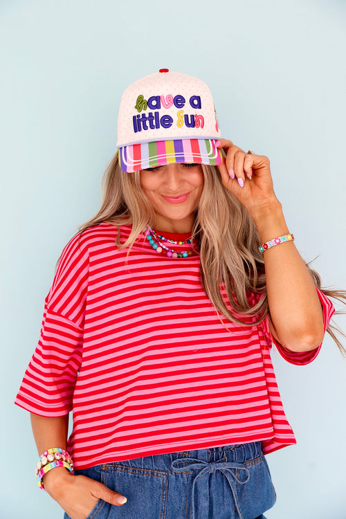 Cherry Pop Stripe Top