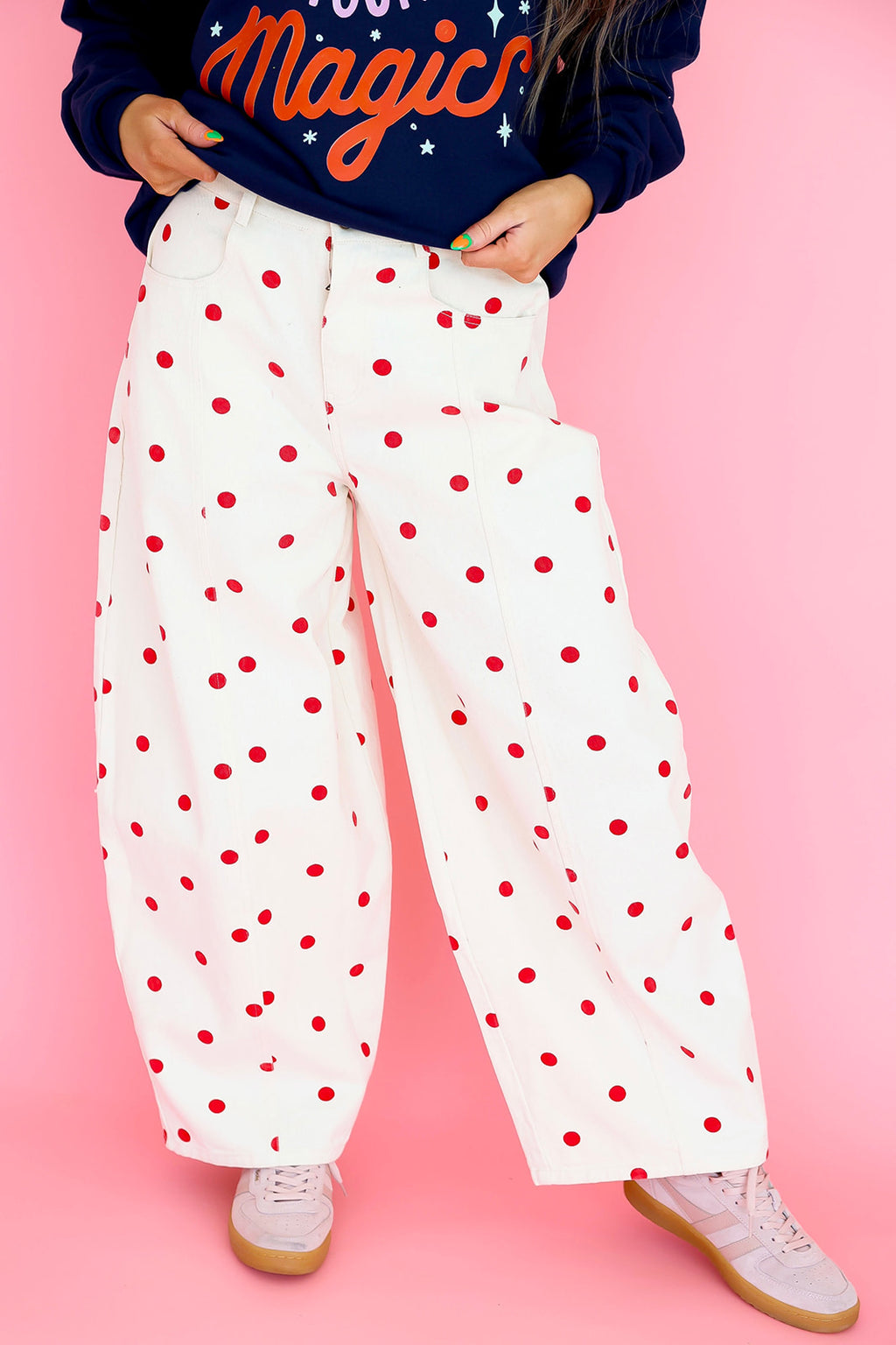 Class Act Polka Dot Pants