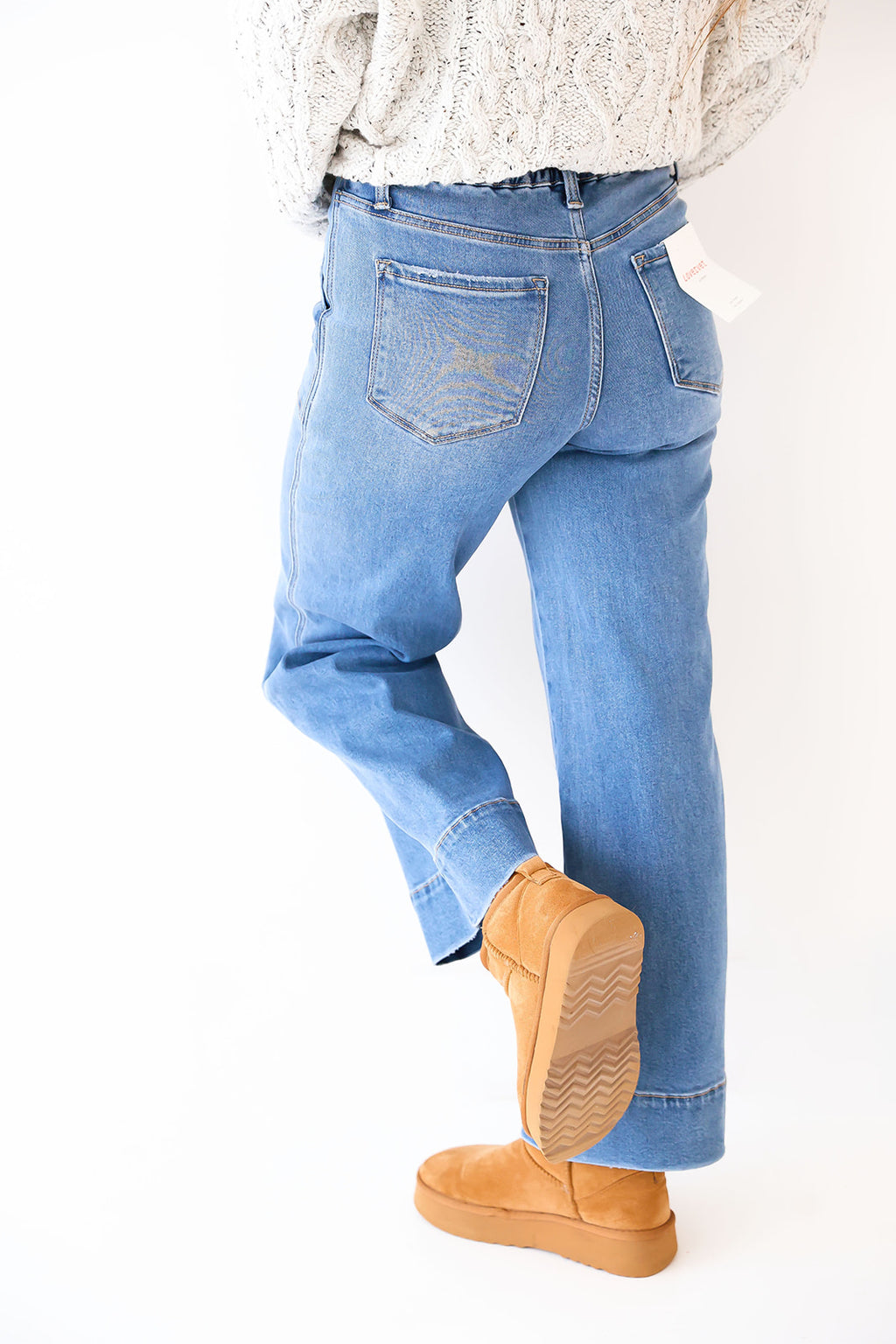 Cloudy Day Wide Leg Jeans