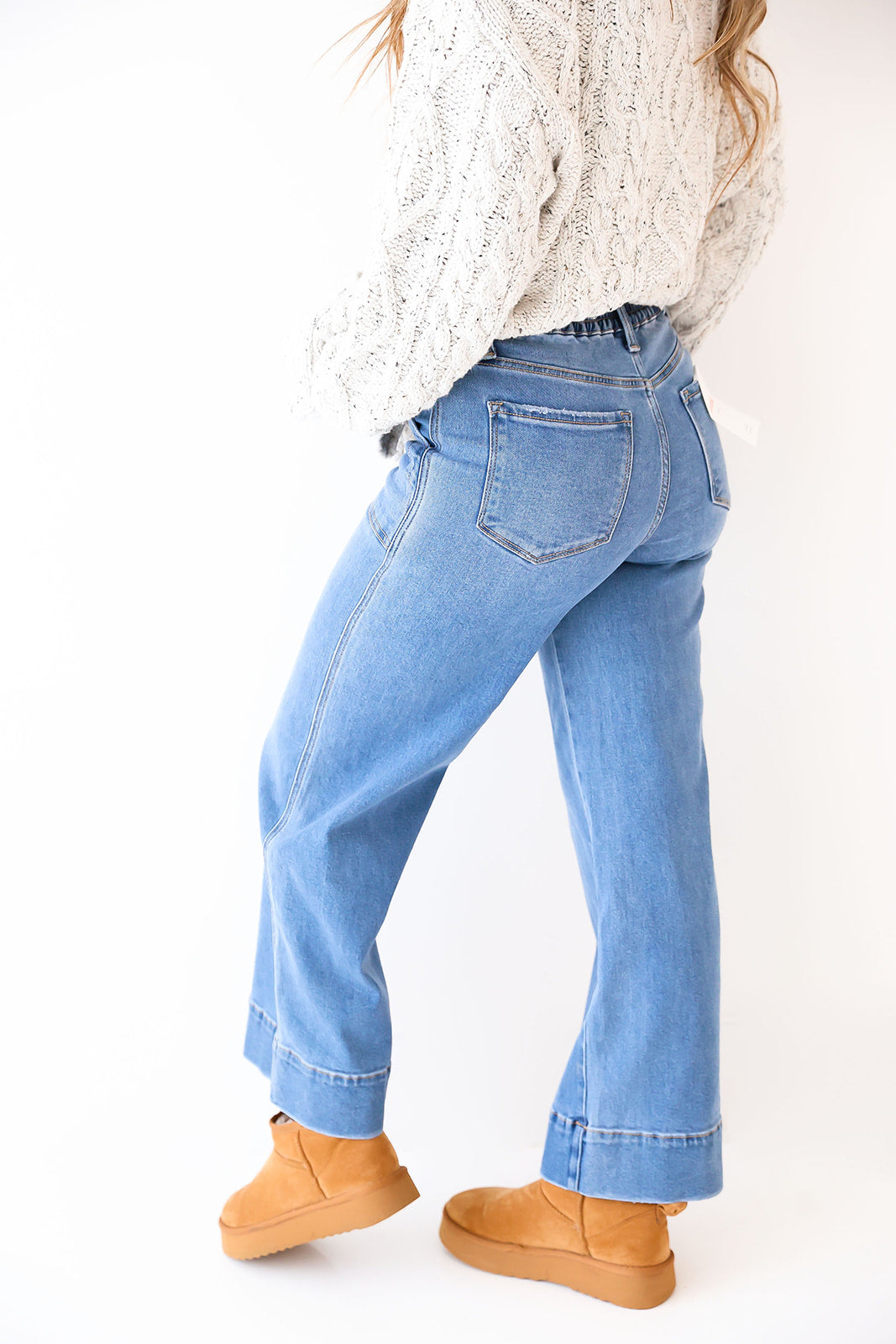 Cloudy Day Wide Leg Jeans