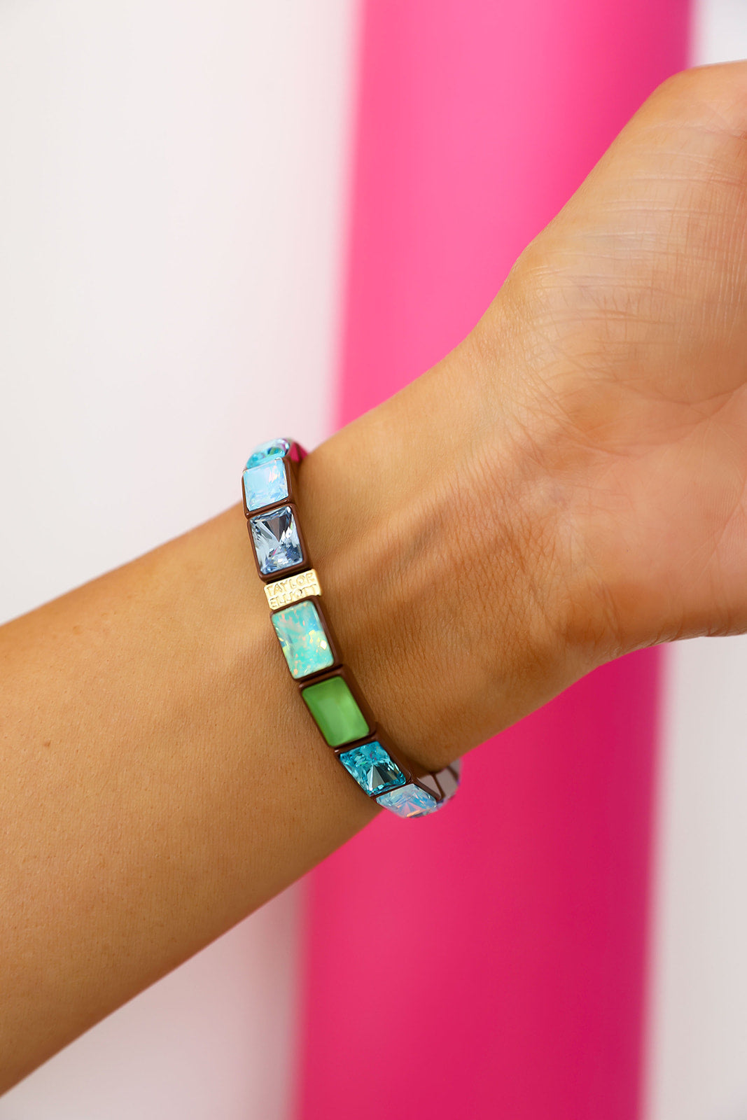 Color Block Gem Bracelet