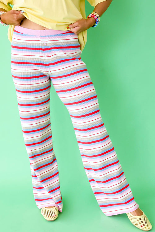 Color Crush Ribbed Pants