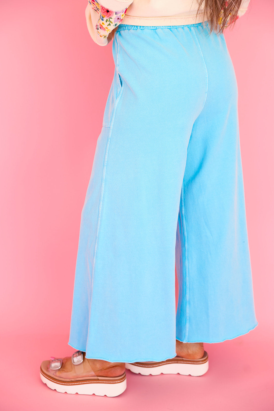 Color Crush Wide Leg Pant – Aqua