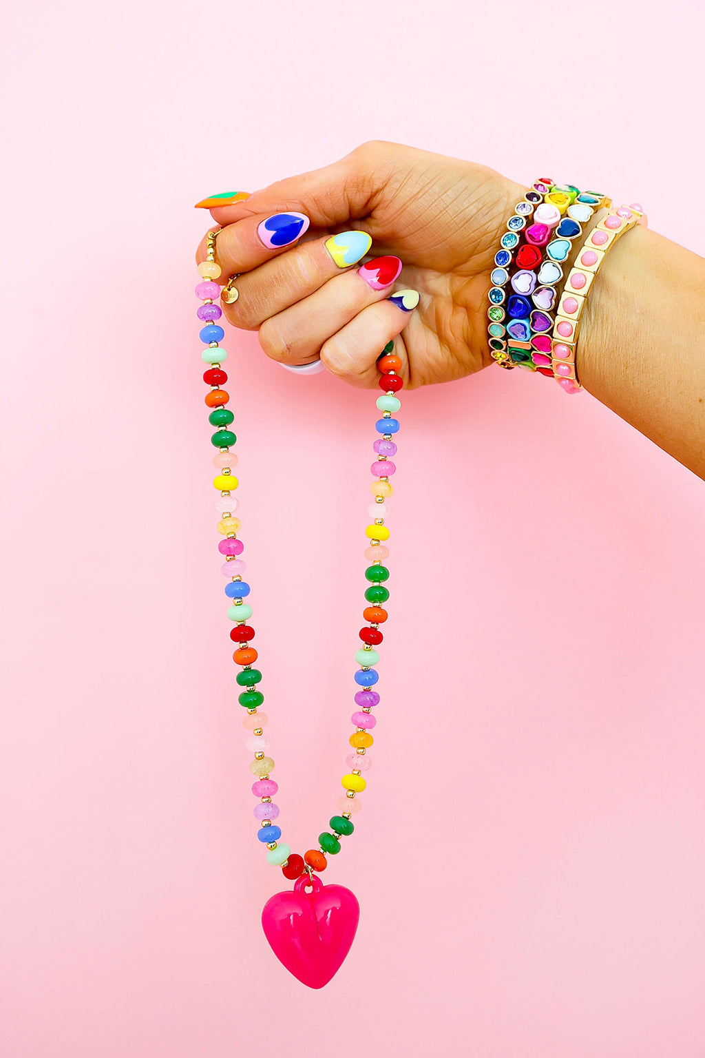 Color Me Happy Heart Necklace