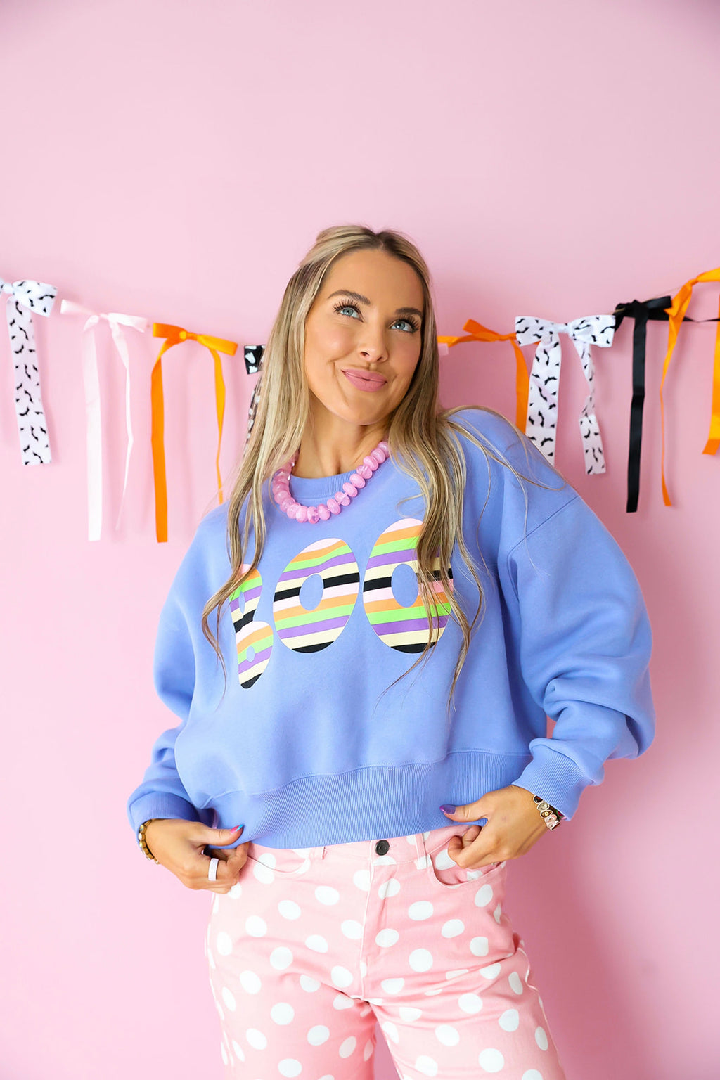 Color Me Spooky Crop Sweatshirt