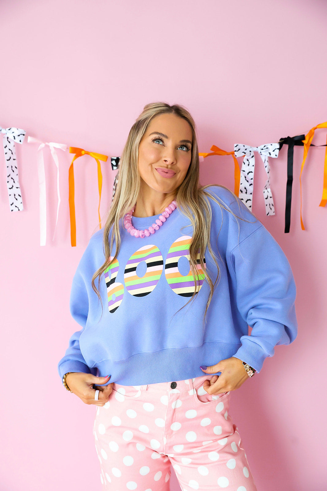 Color Me Spooky Crop Sweatshirt