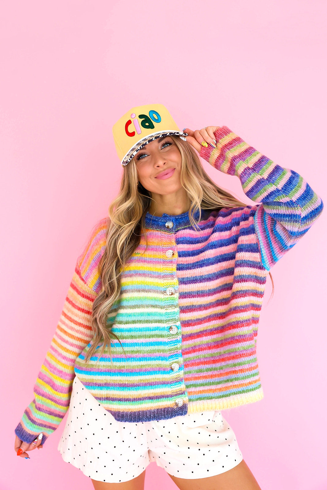 Colorburst Knit Cardigan- RESTOCK