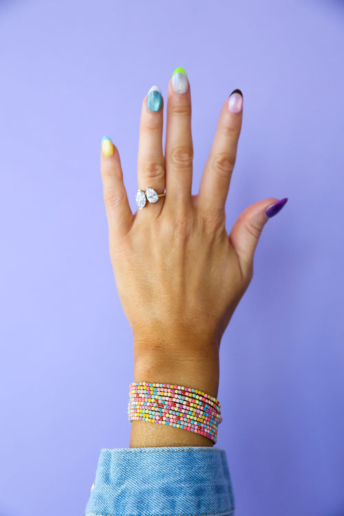 Colorful Crystal Bracelet Set