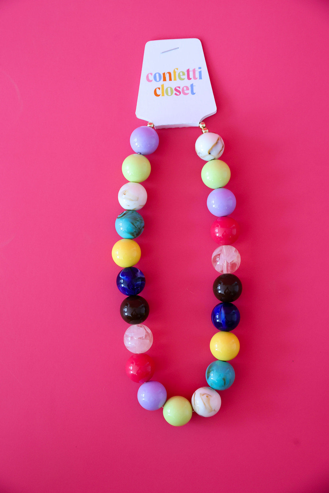 Confetti Celebration Gumball Necklace